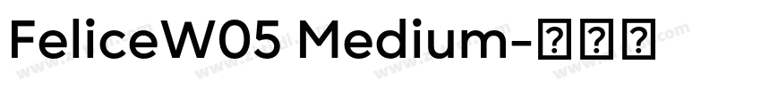 FeliceW05 Medium字体转换